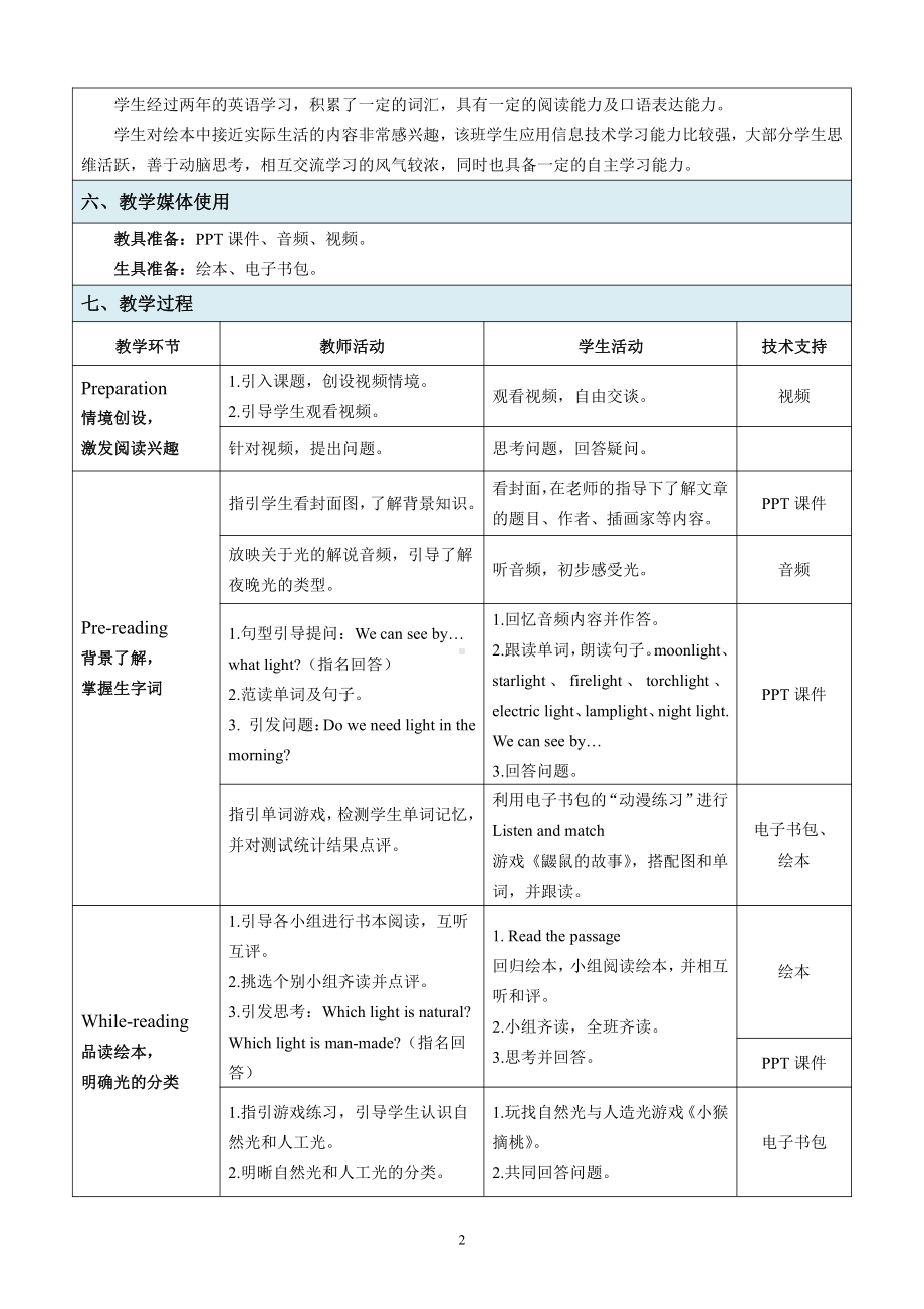 教科版四下-Module 7 Let’s look back-教案、教学设计--(配套课件编号：202a7).doc_第2页