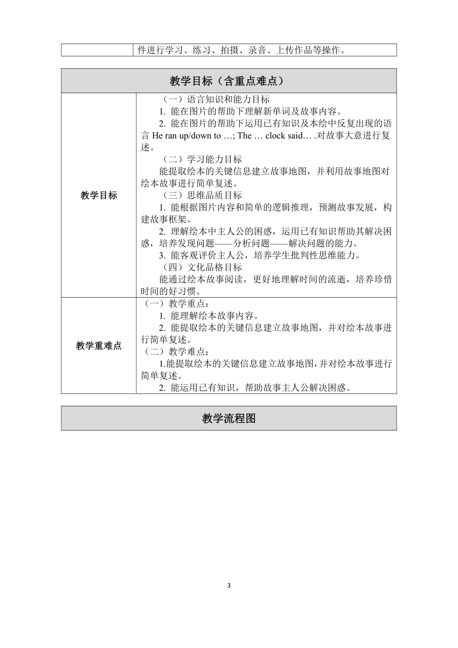 教科版四下-Module 2 Daily routine-Unit 4 When do you have class -Story time-教案、教学设计-市级优课-(配套课件编号：f00ed).docx_第3页