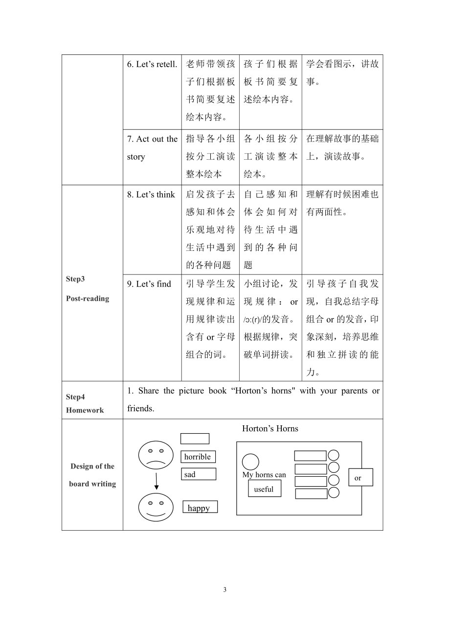 教科版四下-Module 1 People-Unit 2 Unit 2 She is very kind-Story time-教案、教学设计--(配套课件编号：50d22).doc_第3页