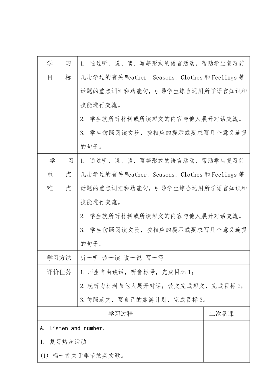 人教版（新起点）六下英语Unit 1 Visiting Canada-Lesson 1-教案、教学设计--(配套课件编号：a1133).docx_第1页