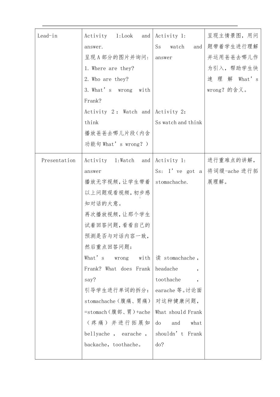 人教版（新起点）五年级下册Unit 1 Keeping Healthy-Lesson 2-教案、教学设计--(配套课件编号：325b8).docx_第3页