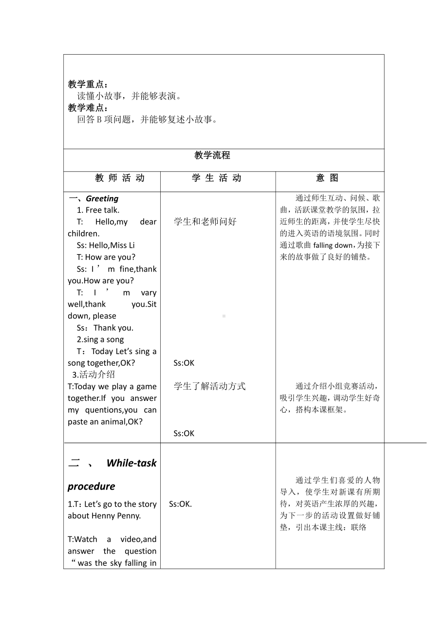 人教版（新起点）六下英语Unit 5 Nature and Culture-Story Time-教案、教学设计-市级优课-(配套课件编号：a0046).doc_第2页