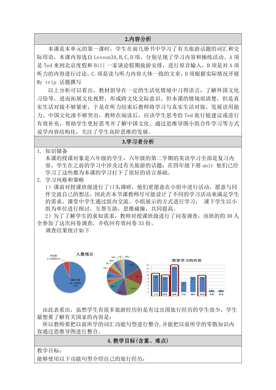 人教版（新起点）六下英语Unit 6 Summer Vacation-Lesson 3-教案、教学设计--(配套课件编号：50625).docx_第3页