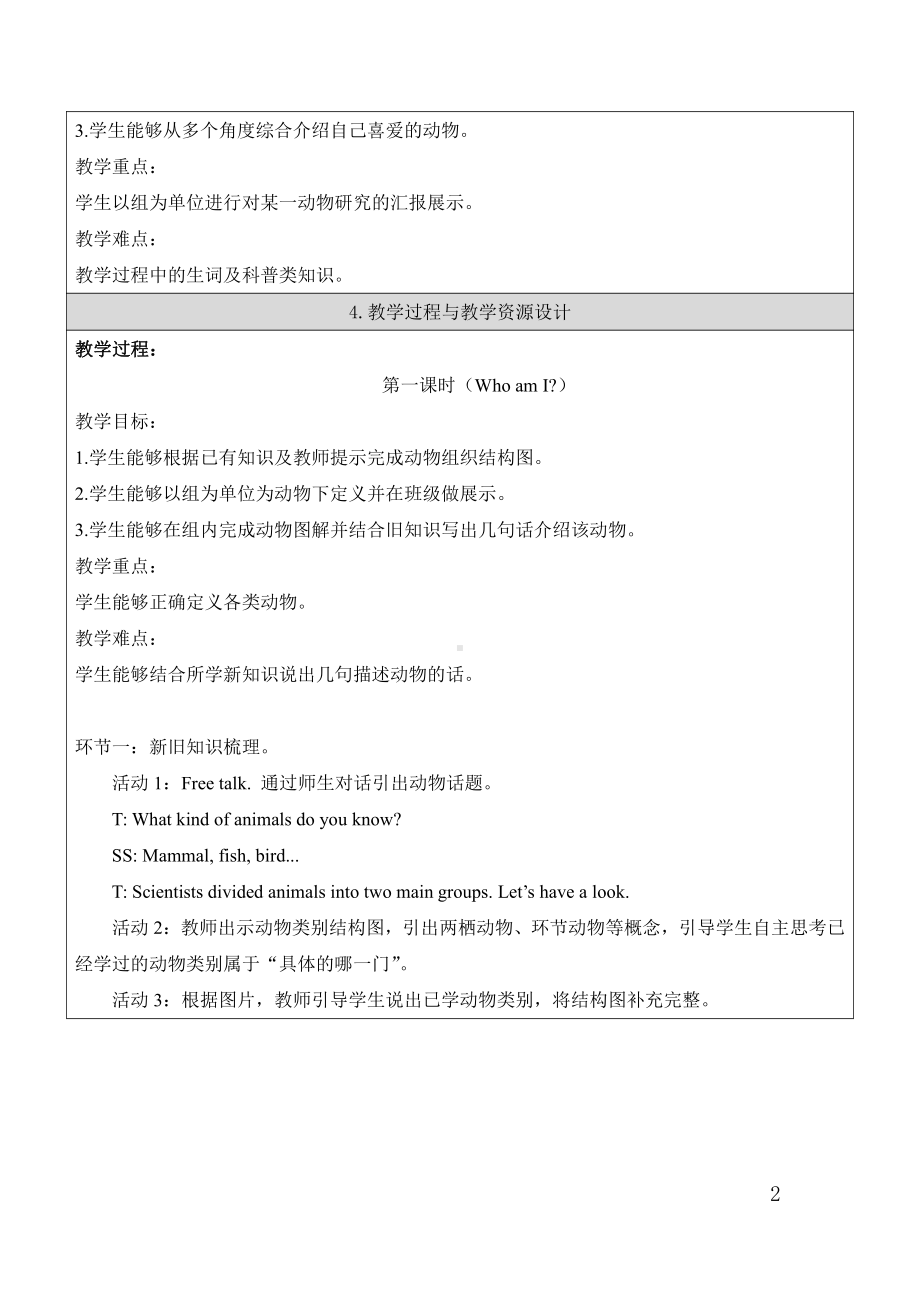 人教版（新起点）六下英语Unit 5 Nature and Culture-Project Time-教案、教学设计--(配套课件编号：3000a).doc_第2页