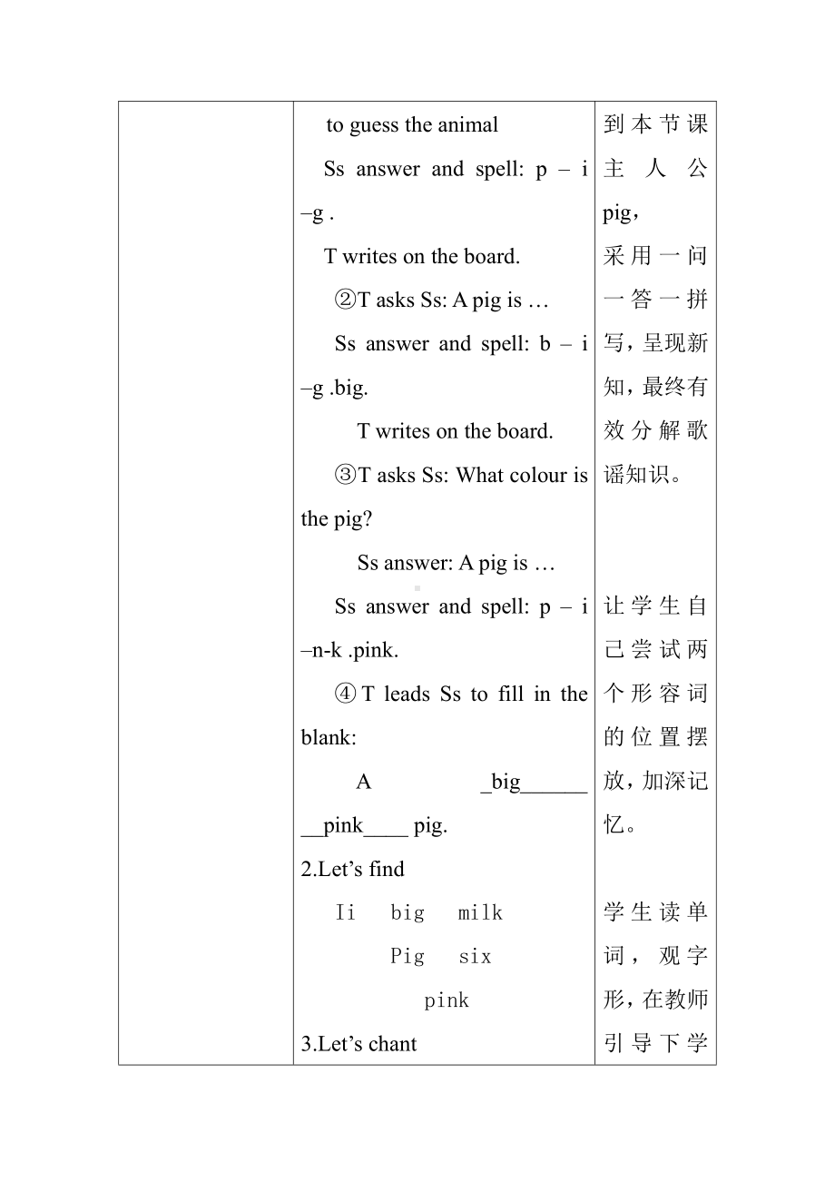 人教PEP版三年级下册英语Unit 3 At the zoo-C-教案、教学设计-公开课-(配套课件编号：5058a).doc_第3页