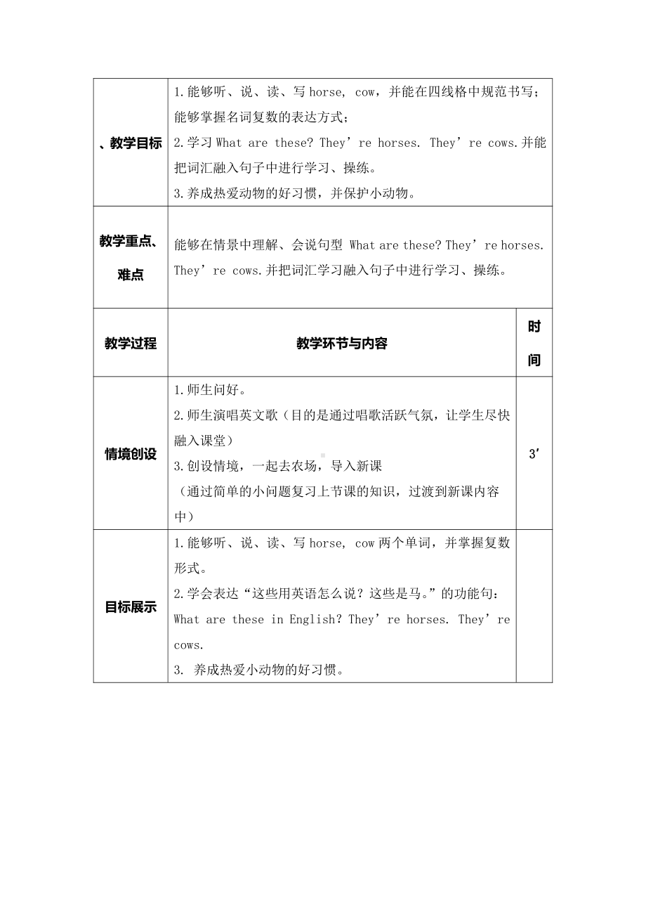 人教精通版四下Unit 6 Would you like to take a trip -Lesson 34-教案、教学设计--(配套课件编号：101f3).doc_第1页