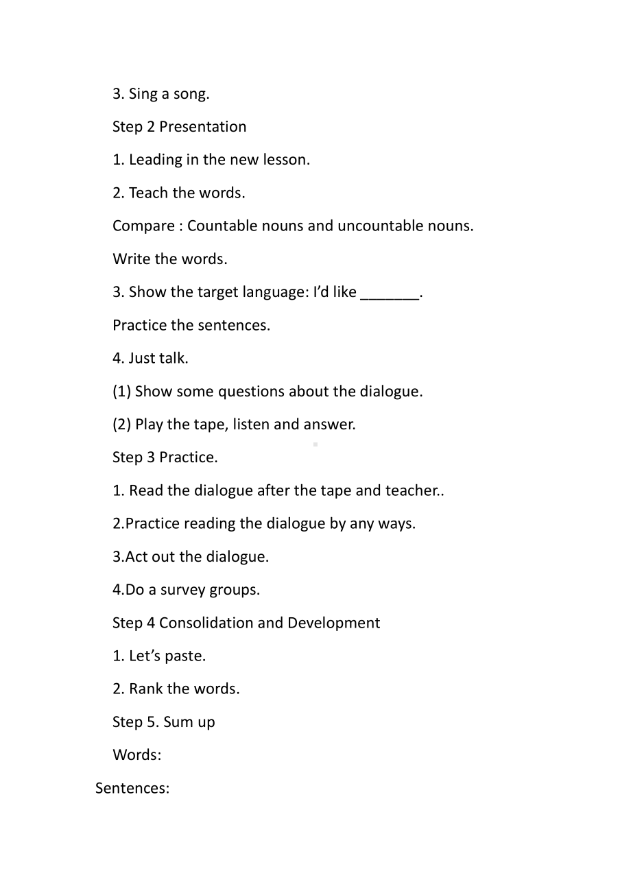 人教精通版四下Unit 5 What will you do this weekend -Lesson 25-教案、教学设计-公开课-(配套课件编号：21096).docx_第2页