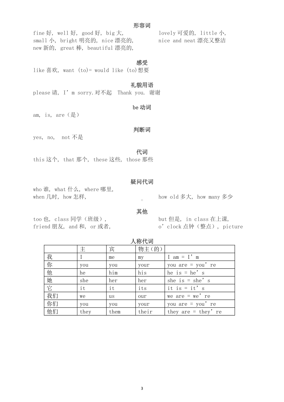 小学英语一二三年级知识整理汇总（单词+短语+句型）.doc_第3页