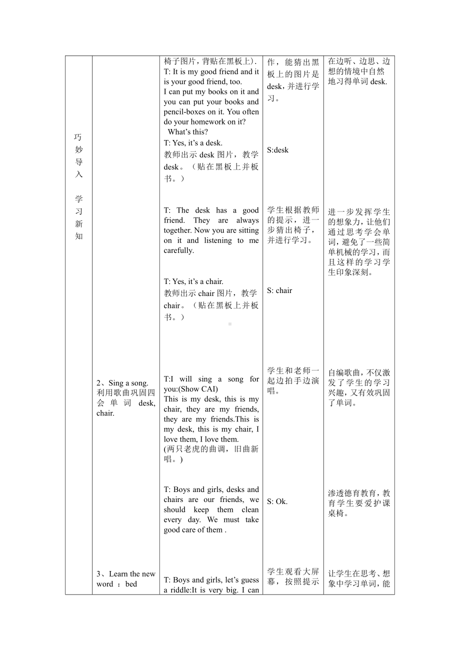 人教精通版四下Unit 1 Welcome to my new home!-Lesson 1-教案、教学设计-公开课-(配套课件编号：804ff).doc_第3页