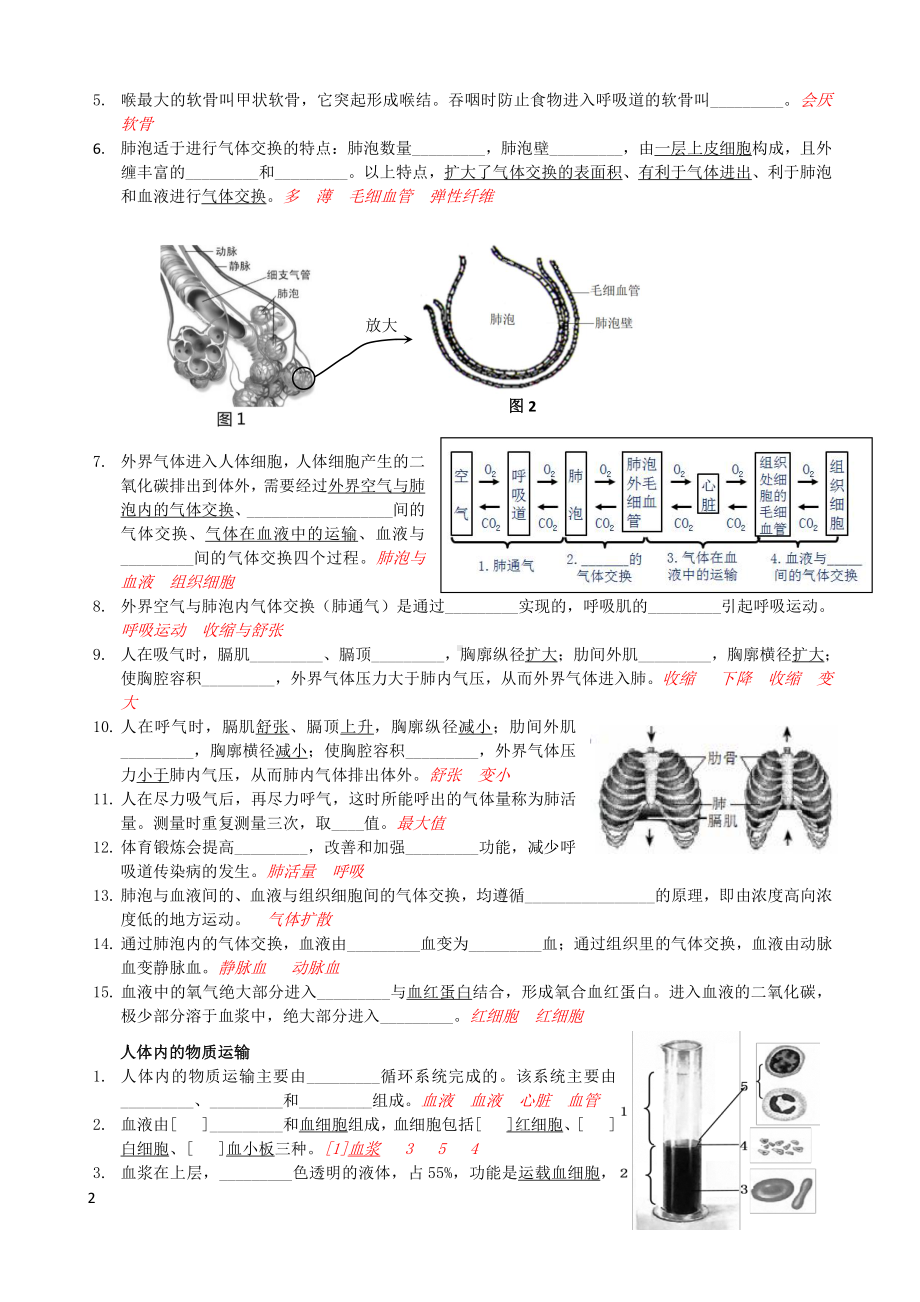 北京延庆区中考生物复习04主题四《生物圈中的人》.docx_第2页