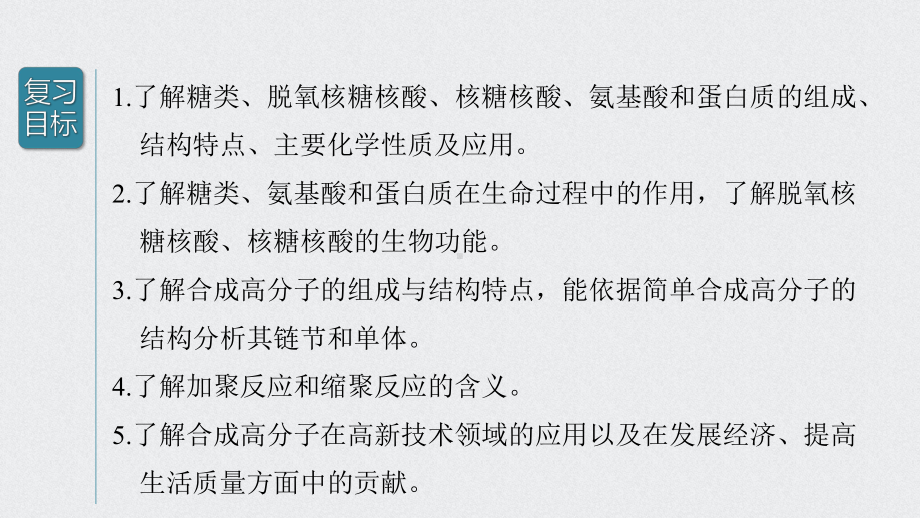 （2022步步高 高中化学一轮复习课件）第九章 第49讲　生命中的基础有机化学物质　合成有机高分子.pptx_第2页