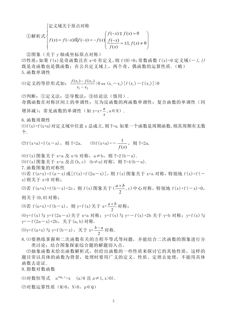 数学提分密集高考数学高频考点-提分密籍.doc_第2页