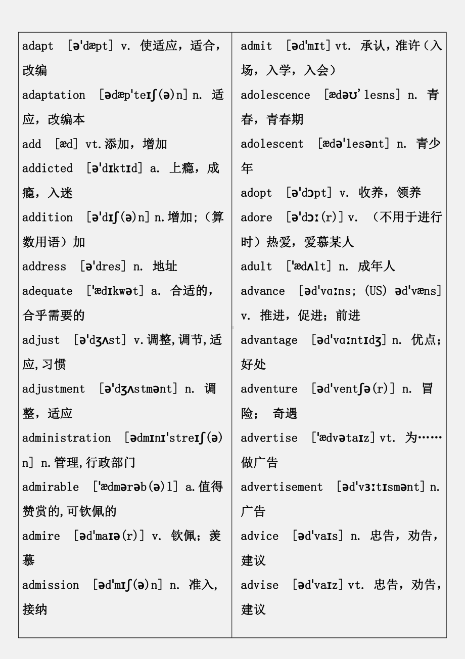 1-高中英语词汇大全3500词(必背).doc_第3页