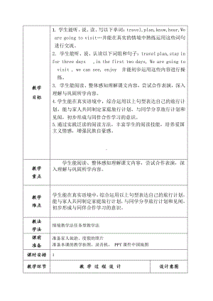 人教精通版六年级下册Unit 6 General Revision 3-Task 1-2-教案、教学设计--(配套课件编号：80012).docx