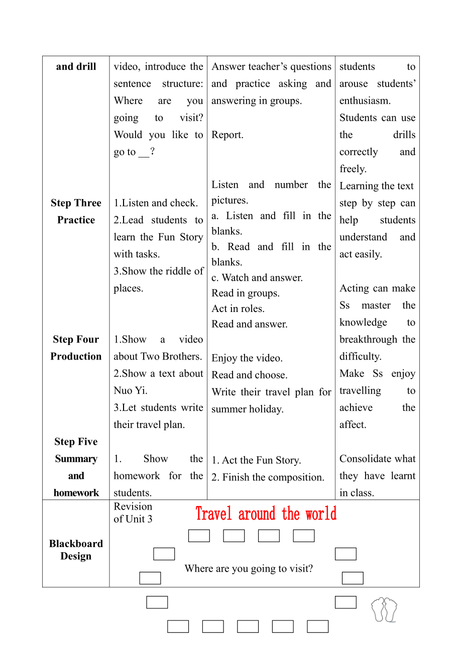 人教精通版六年级下册Unit 3 We are going to travel.-Lesson 18-教案、教学设计--(配套课件编号：302c5).doc_第2页