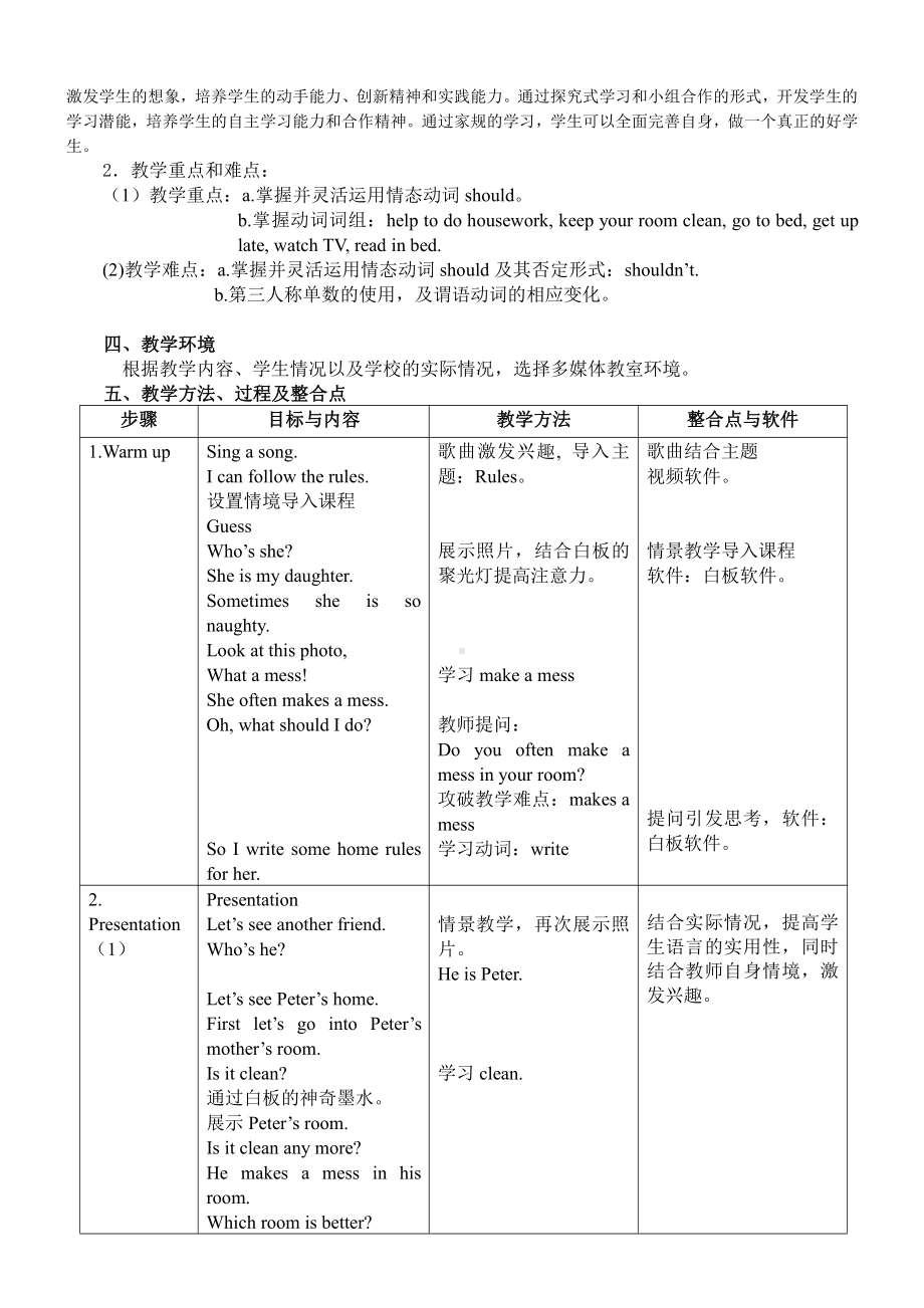 人教精通版五年级下册英语Unit 3 We should obey the rules.-Lesson 15-教案、教学设计-公开课-(配套课件编号：10fd6).doc_第2页