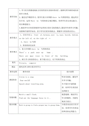 人教精通版六年级下册Unit 4 General Revision 1-Task 5-6-教案、教学设计--(配套课件编号：b0e70).doc