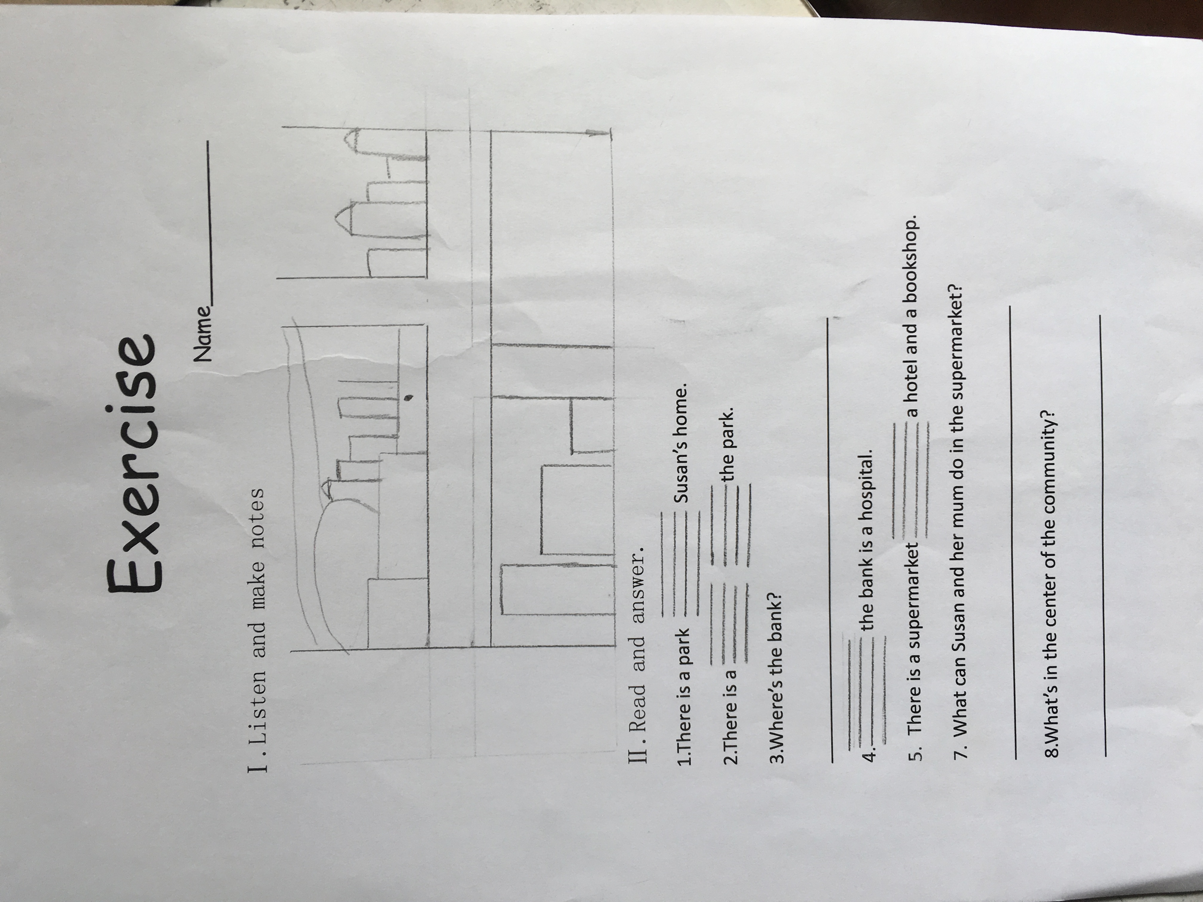 人教精通版六年级下册Unit 2 There is a park near my home.-Lesson 7-ppt课件-(含教案+视频+音频+素材)-公开课-(编号：40c45).zip