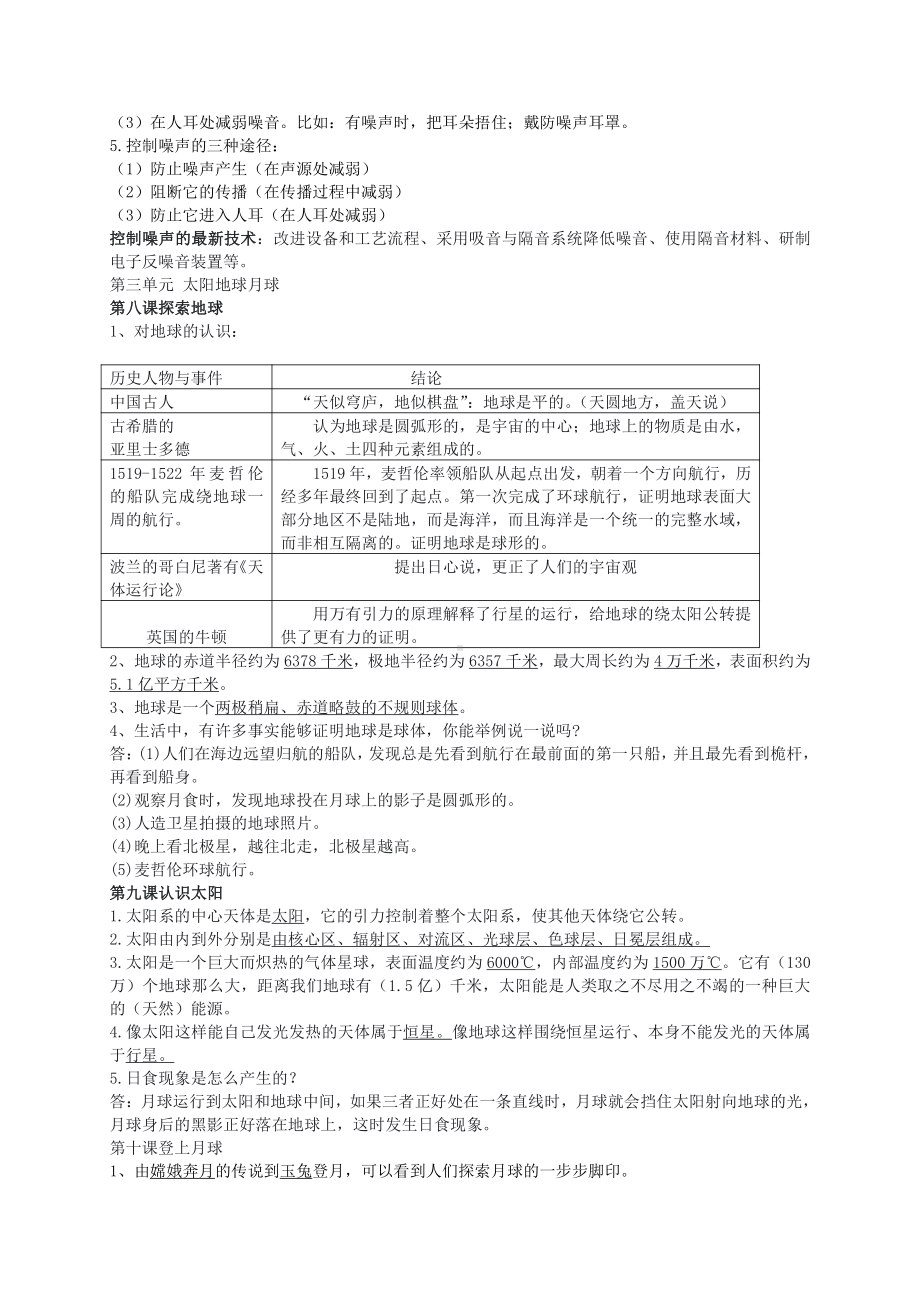 2021新青岛版（五四制）四年级下册《科学》全册知识点汇总（期末复习背诵资料）.docx_第3页