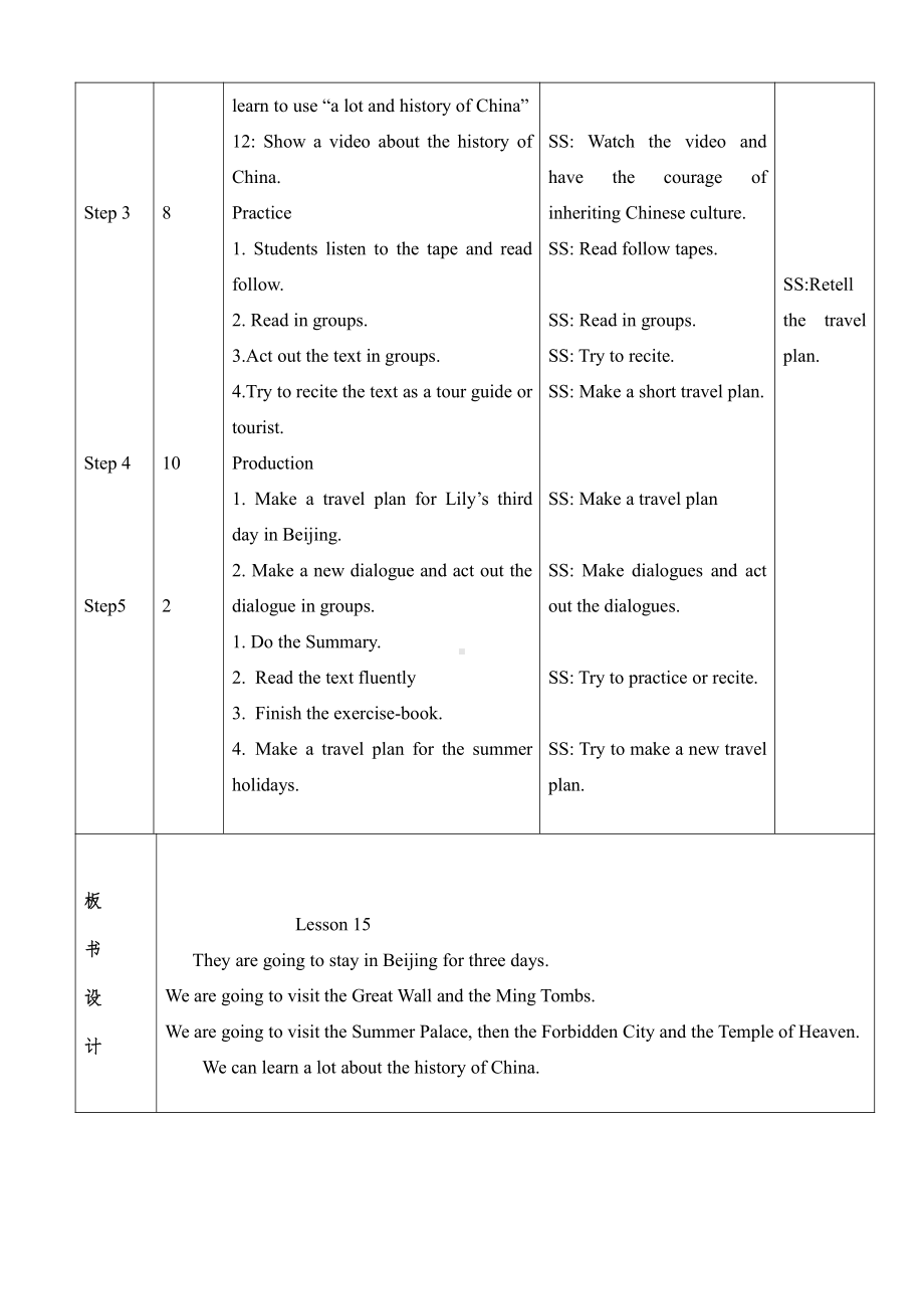 人教精通版六年级下册Unit 3 We are going to travel.-Lesson 15-教案、教学设计-部级优课-(配套课件编号：b4ffa).doc_第3页