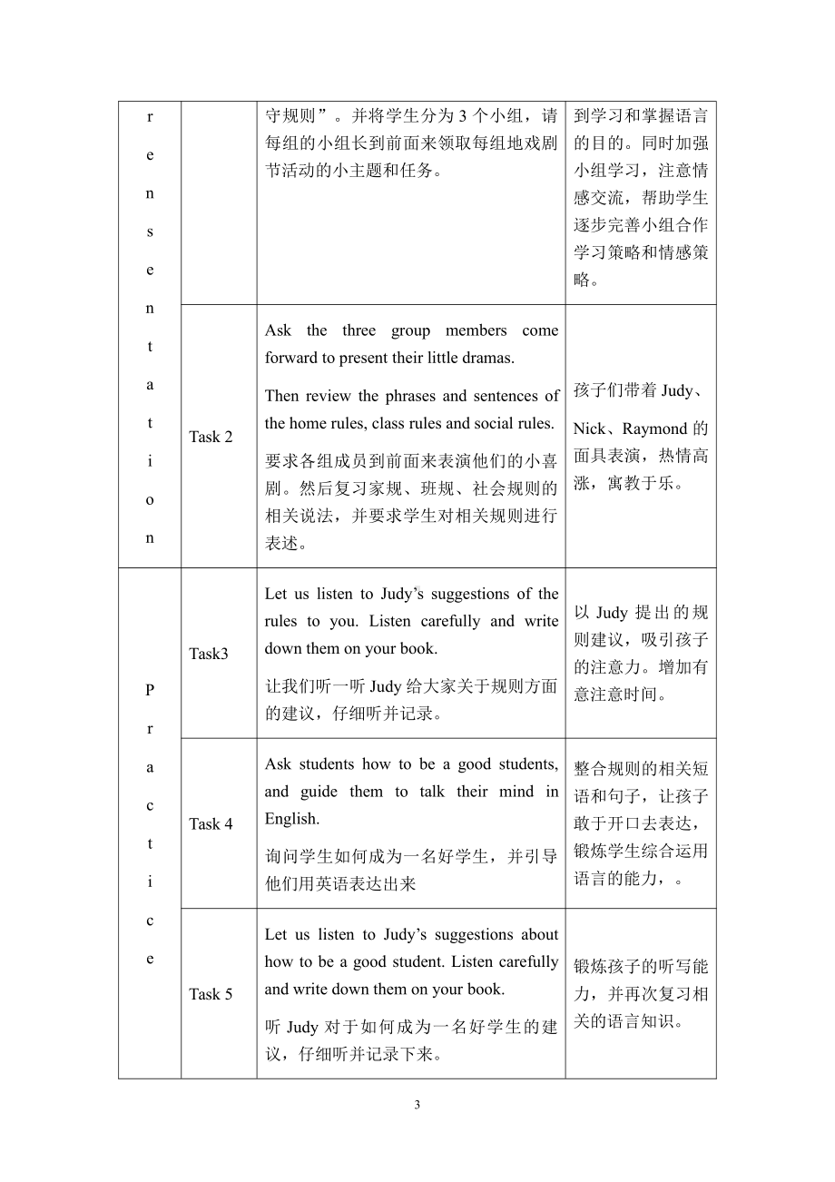 人教精通版六年级下册Unit 4 General Revision 1-Task 7-8-教案、教学设计-公开课-(配套课件编号：a09f0).doc_第3页