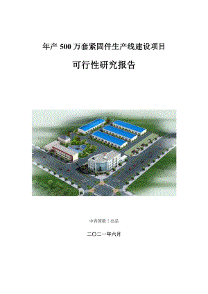 年产500万套紧固件生产建设项目可行性研究报告.doc