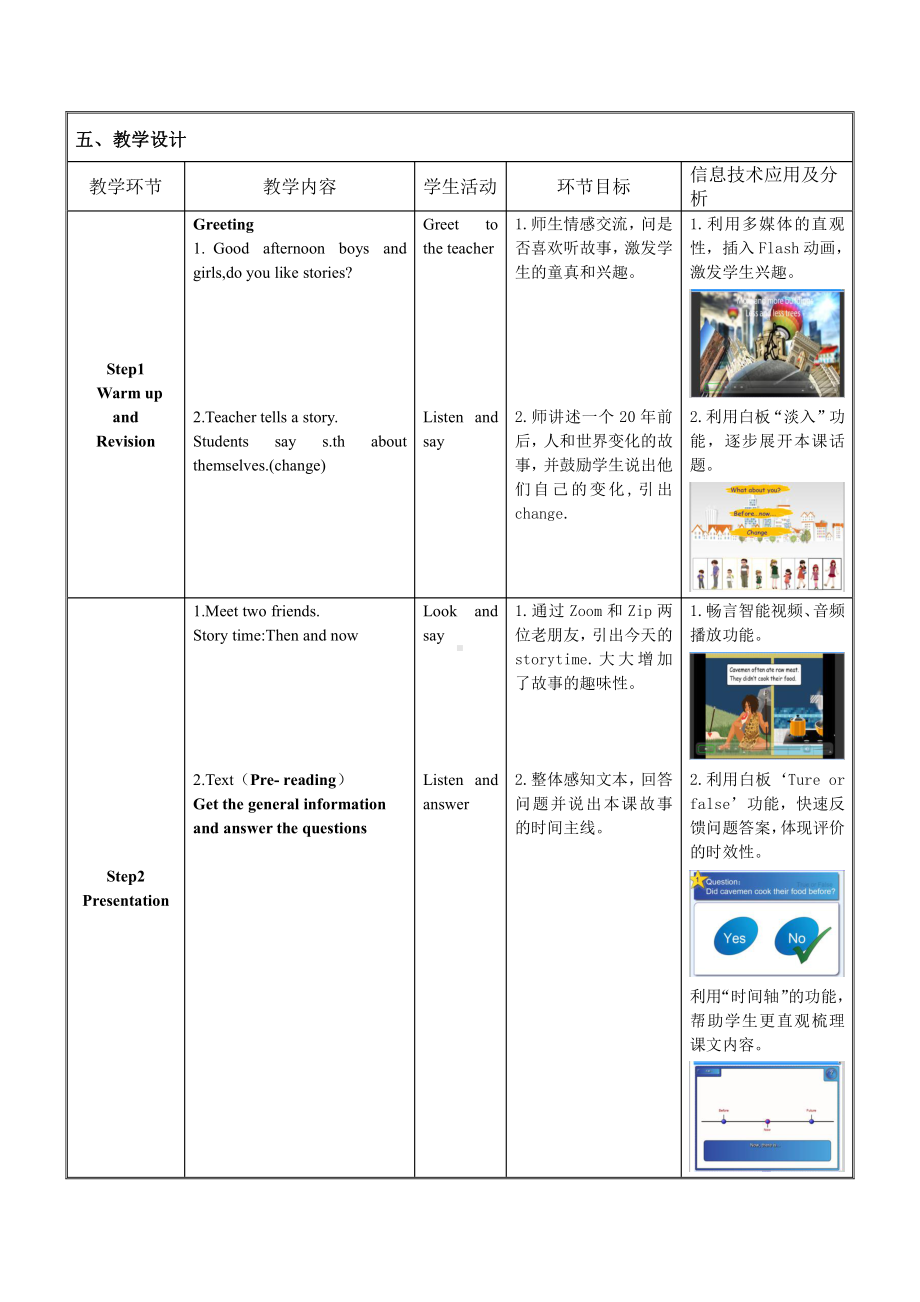 人教pep版六年级下册英语Unit 4 Then and now-Part C-教案、教学设计-市级优课-(配套课件编号：8178e).docx_第3页