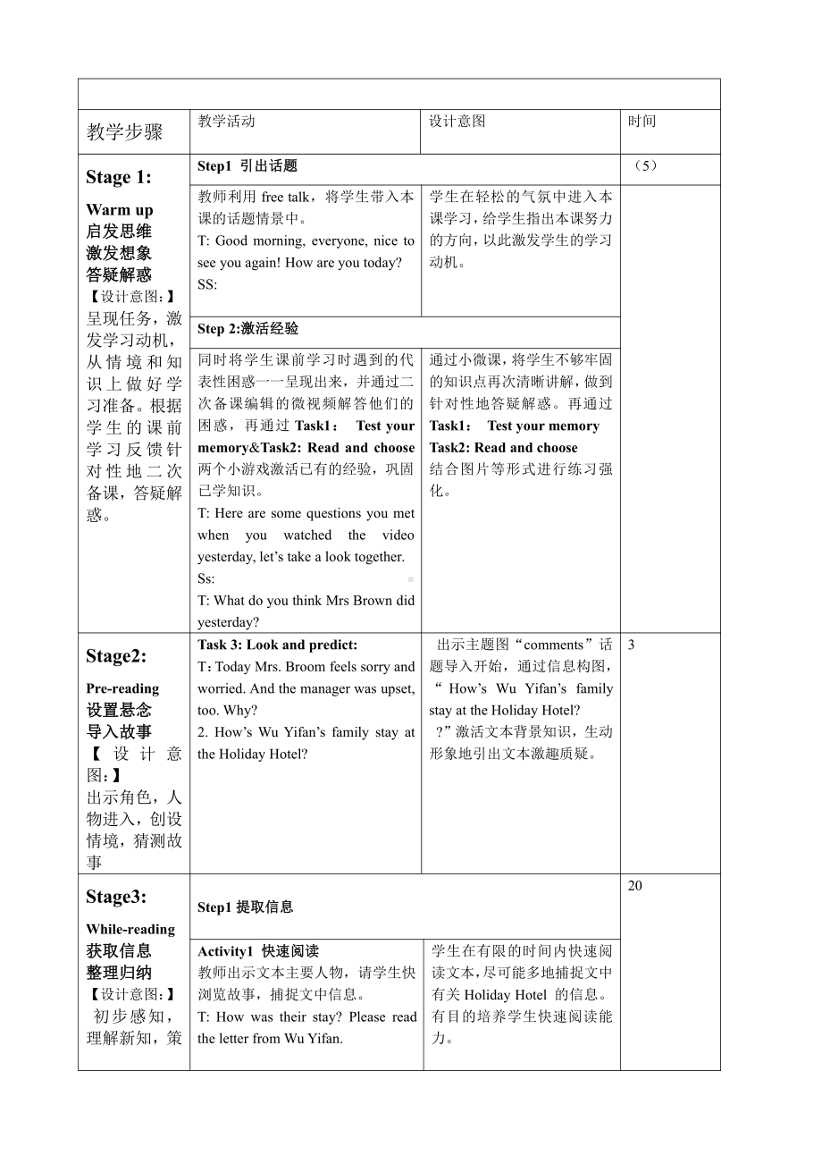 人教pep版六年级下册英语Unit 2 Last weekend-Part B-教案、教学设计-市级优课-(配套课件编号：41071).doc_第2页