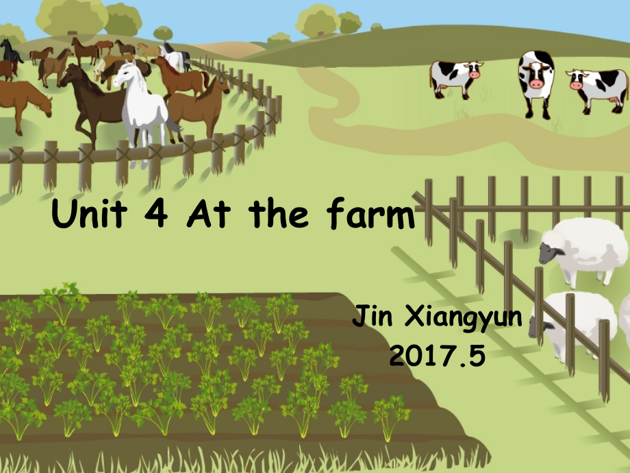 人教PEP版四年级下册Unit 4At the farm-Part C-ppt课件-(含教案+视频)-公开课-(编号：c0fb9).zip