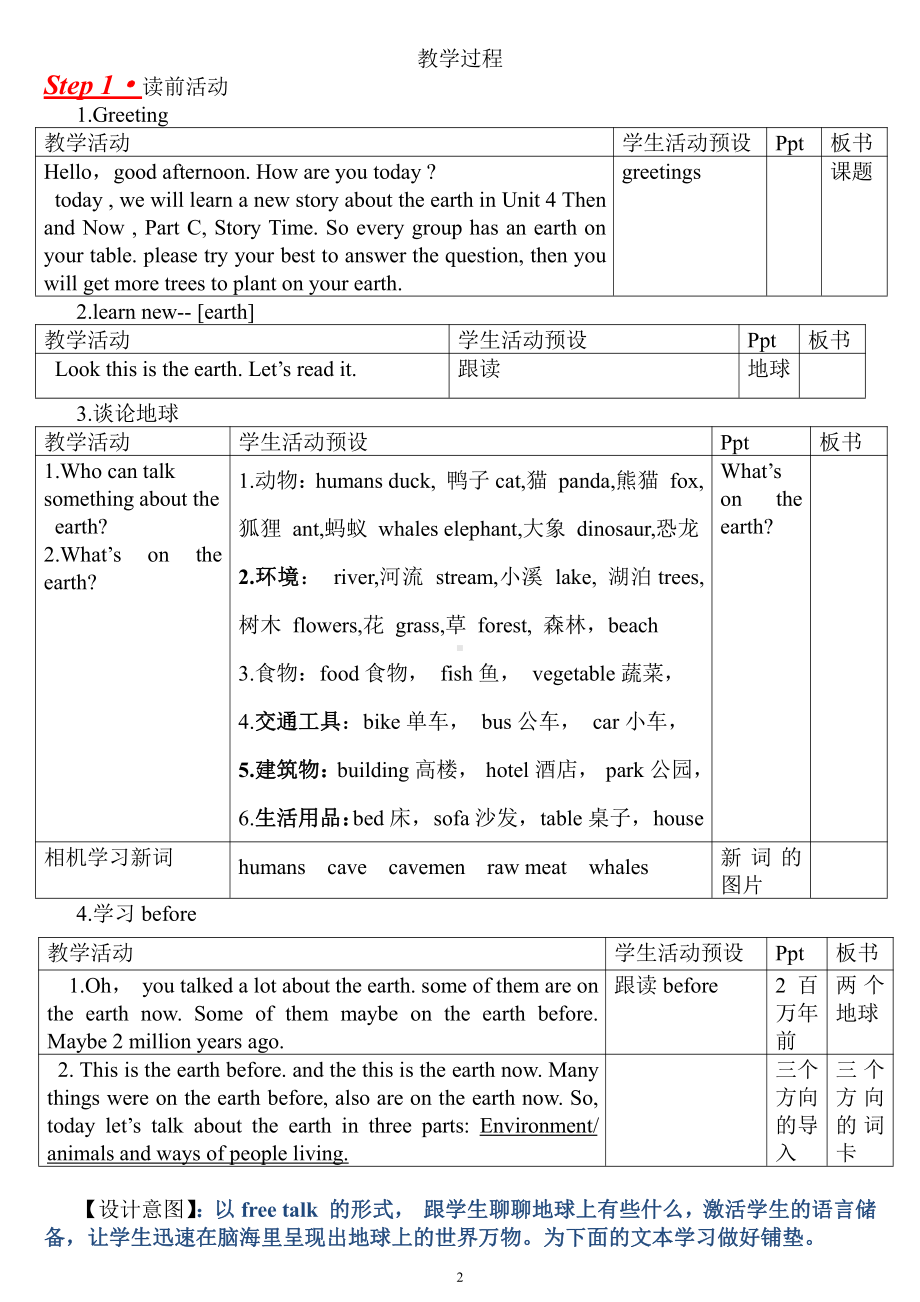 人教pep版六年级下册英语Unit 4 Then and now-Part C-教案、教学设计-省级优课-(配套课件编号：726bc).doc_第2页