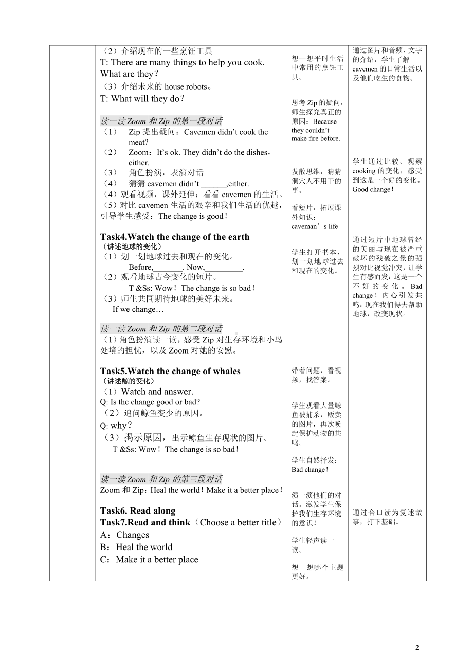 人教pep版六年级下册英语Unit 4 Then and now-Part C-教案、教学设计-市级优课-(配套课件编号：b1080).docx_第2页