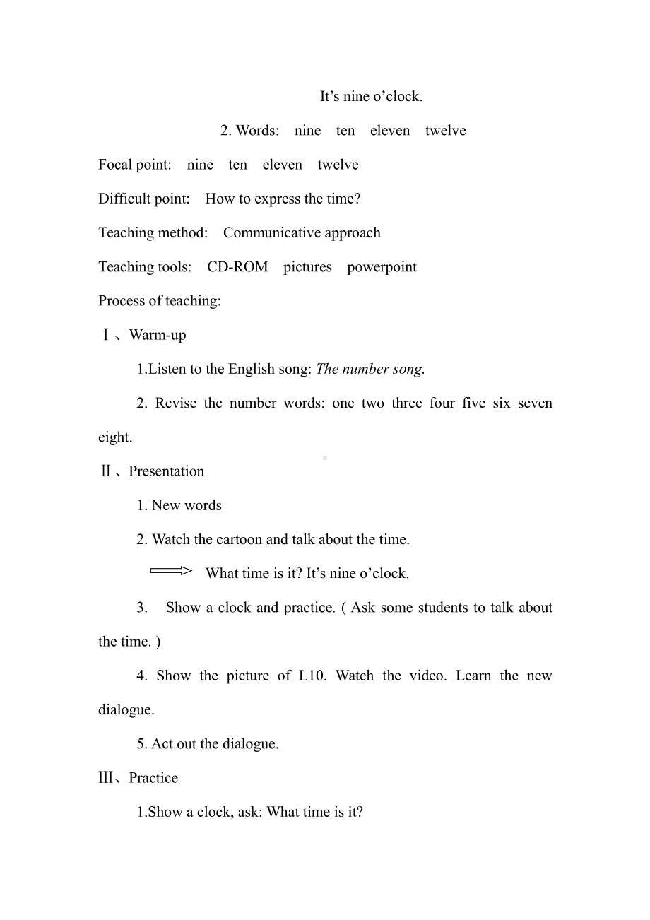 人教精通版三下Unit 2 I'm in Class One,Grade Three.-Lesson 10-教案、教学设计-公开课-(配套课件编号：00f70).docx_第2页