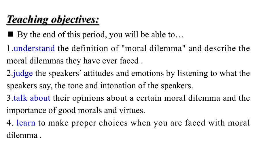 2019新人教版 高中英语 必修第三册Unit 2 Morals and VirtuesPeriod 1 Listening and Speaking ppt课件.pptx_第2页