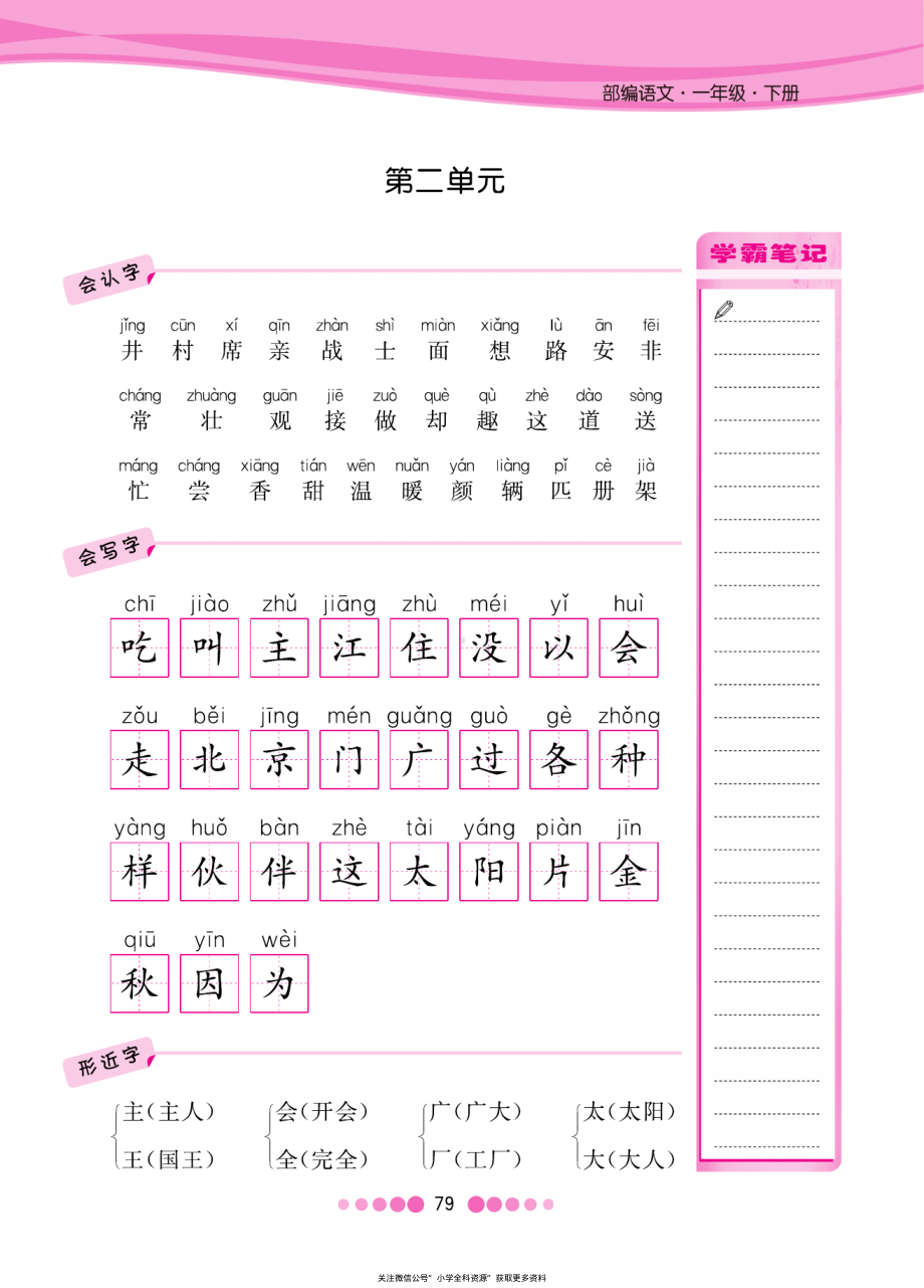 部编版语文一年级下册期末复习资料.pdf_第3页