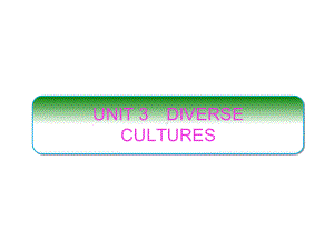 2019新人教版 高中英语 必修第三册UNIT3 DIVERSE CULTURES Section Appt课件.ppt