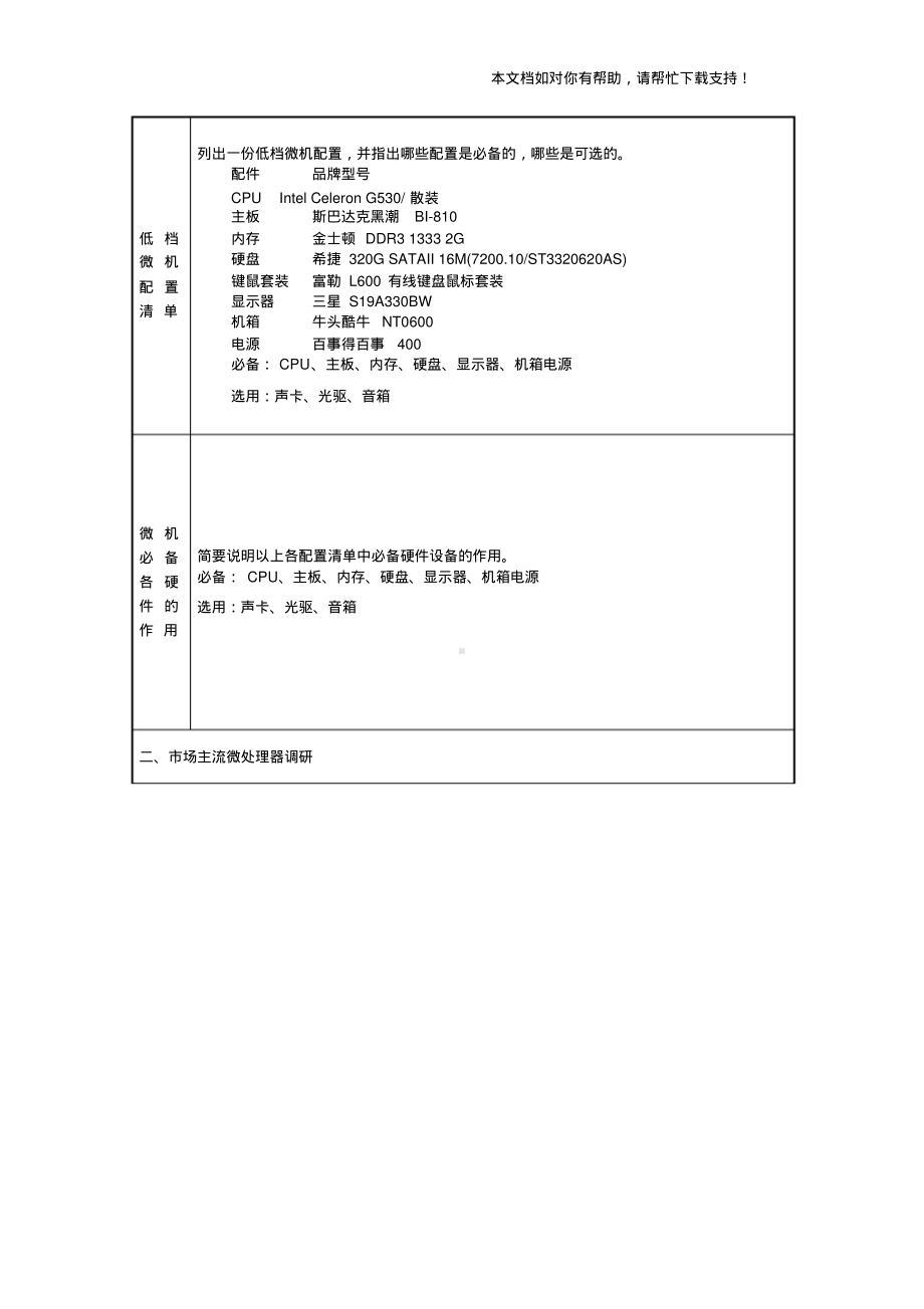 微机应用现状调研实训报告.pdf_第2页