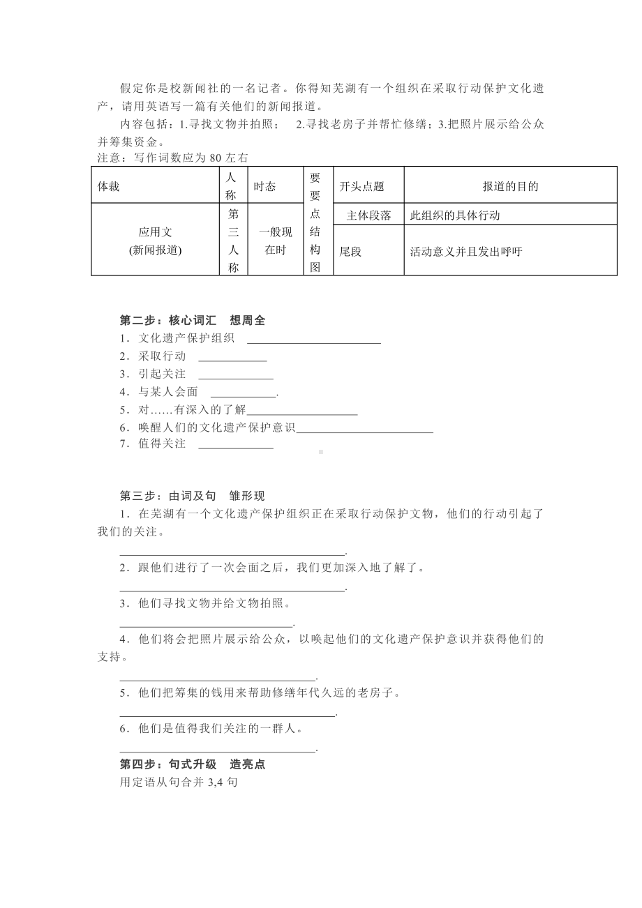 2019新人教版 高中英语 必修二、三 （整本书）作文话题素材整理（含答案）.doc_第2页