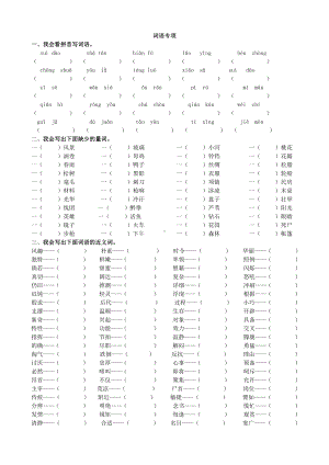 （部编统编版 四年级下语文 期末复习资料）词语专项.doc