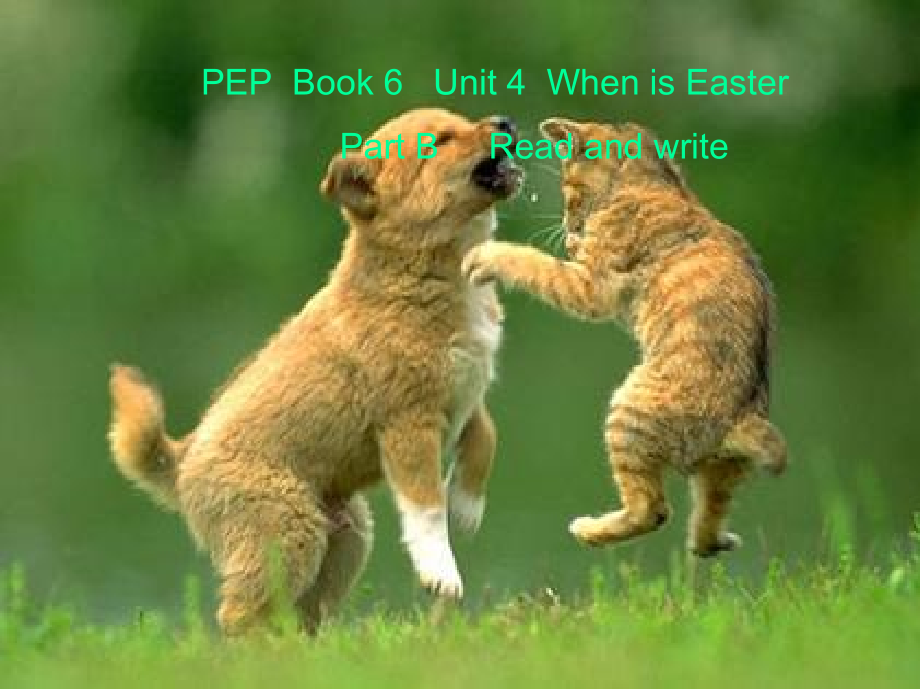 人教pep版五年级下册英语Unit 4 When is Easter -B-ppt课件-(含教案)-省级优课-(编号：81303).zip