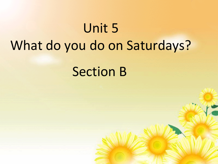 湘鲁版四年级下册Unit 5 What do you do on Saturdays -Section B-ppt课件-(含教案)--(编号：208bb).zip