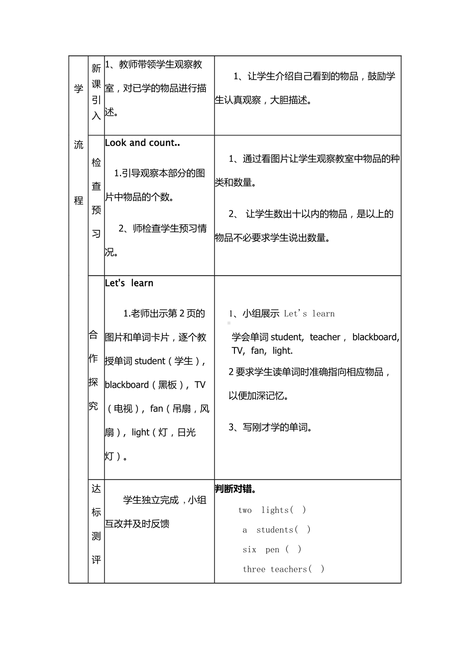 陕旅版三年级下册英语Unit 7 There is a TV in the classroom.-Part A-教案、教学设计-市级优课-(配套课件编号：a7c24).docx_第2页