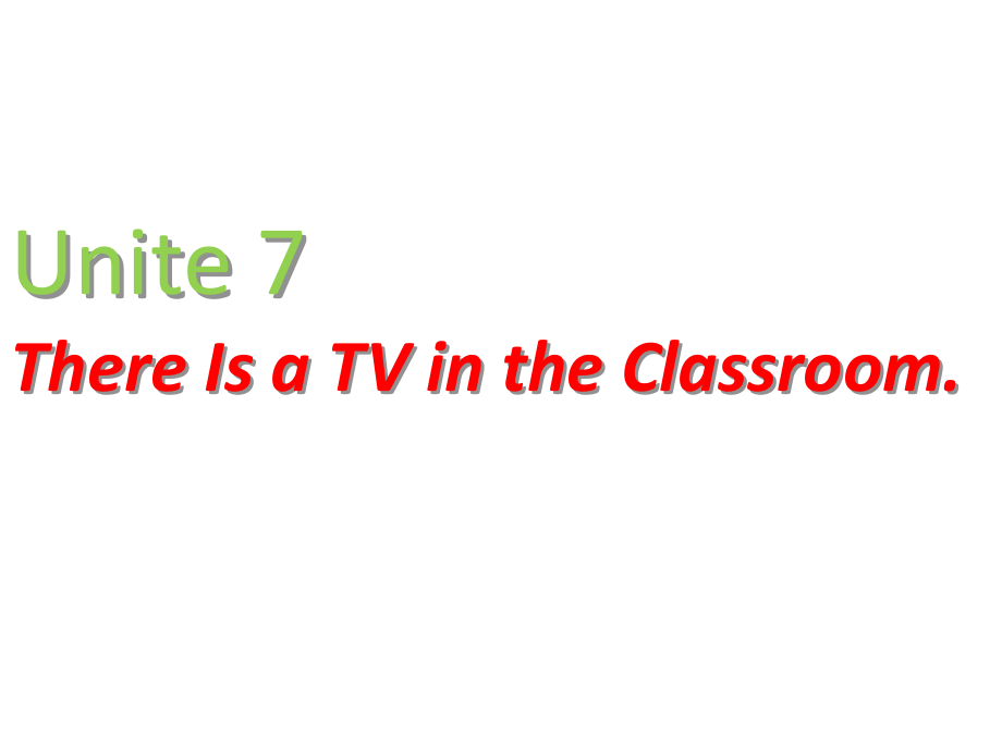 陕旅版三年级下册英语Unit 7 There is a TV in the classroom.-Part A-ppt课件-(含教案+视频)-公开课-(编号：929b9).zip