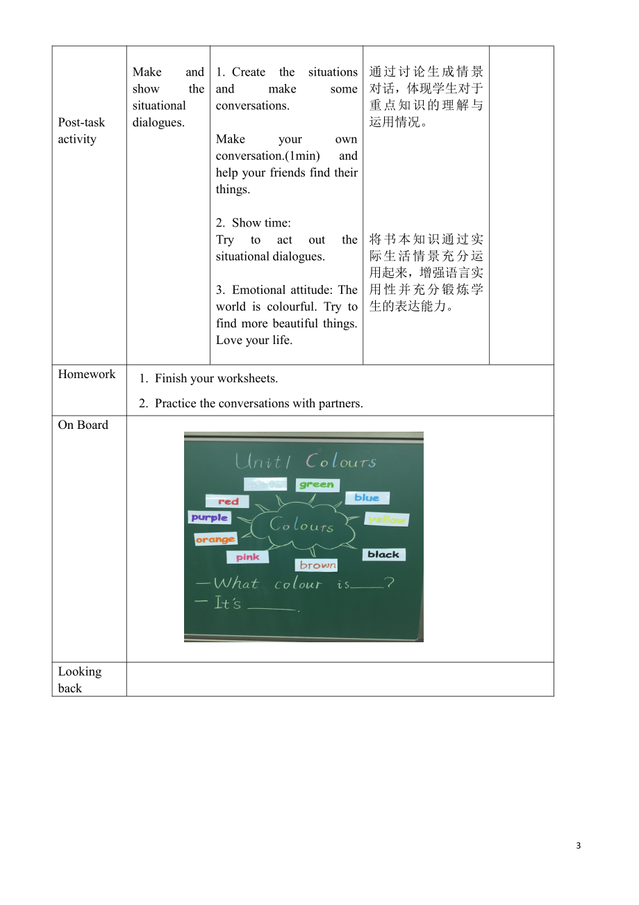 沪教版三下-Module 1 Using my five senses-1 Colours-教案、教学设计-部级优课-(配套课件编号：0008c).doc_第3页