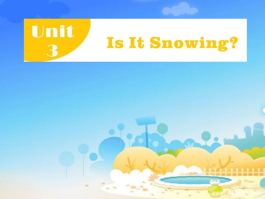 陕旅版四年级下册英语Unit 3 Is it snowing -Part A-ppt课件-(含教案)-公开课-(编号：411b1).zip