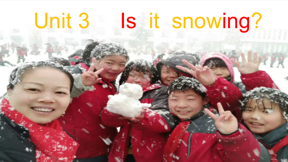 陕旅版四年级下册英语Unit 3 Is it snowing -Part A-ppt课件-(含教案)-公开课-(编号：a0078).zip