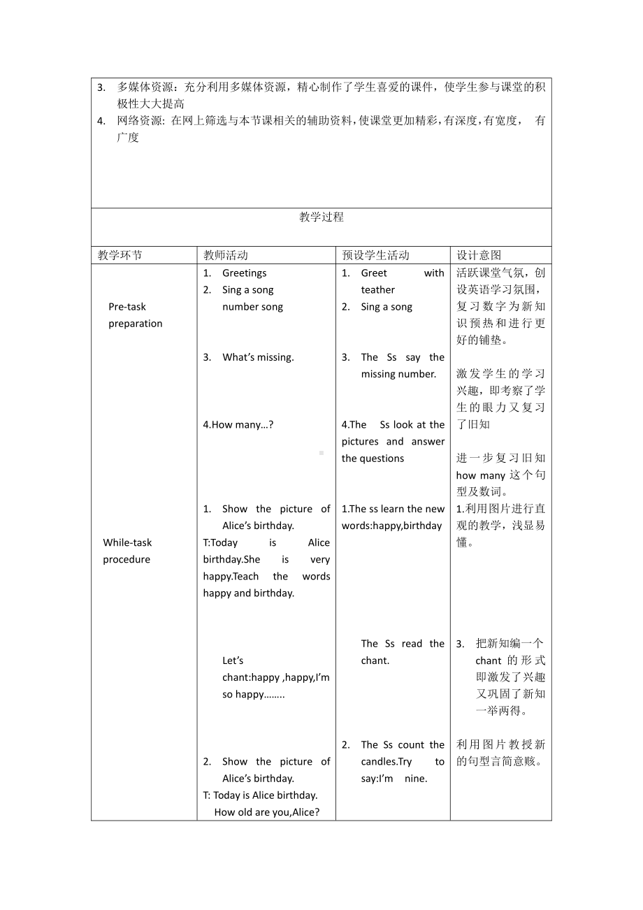 沪教版三下-Module 3 My colourful life-8 Happy birthday!-教案、教学设计-市级优课-(配套课件编号：70ed4).docx_第3页