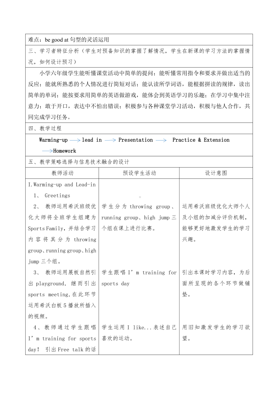 陕旅版六年级下册英语Unit 4 At the Sports Meeting-Part A-教案、教学设计-公开课-(配套课件编号：10211).docx_第2页