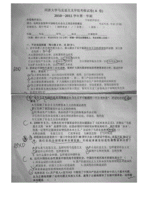 同济大学毛概真题.pdf