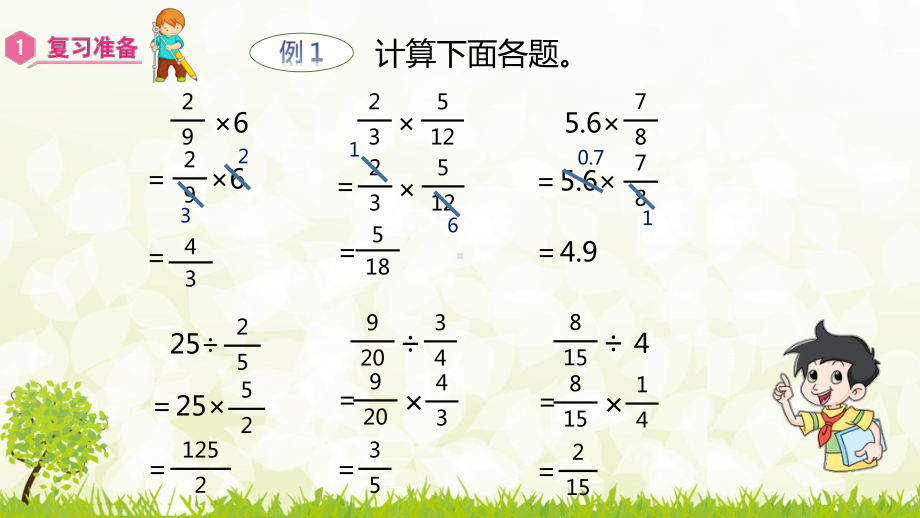 六年级上册数学课件：总复习1-1分数乘、除法（人教版）.pptx_第3页