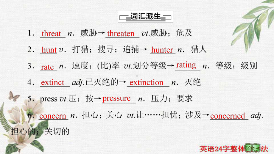 （新教材）人教版（2019）高中英语必修第二册能力提高Unit 2 Wildlife protection 教学 知识细解码 ppt课件.ppt_第2页